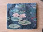 2 sierkussens waterlelie groen met oud roze, Huis en Inrichting, Woonaccessoires | Kussens, Ophalen of Verzenden, Zo goed als nieuw