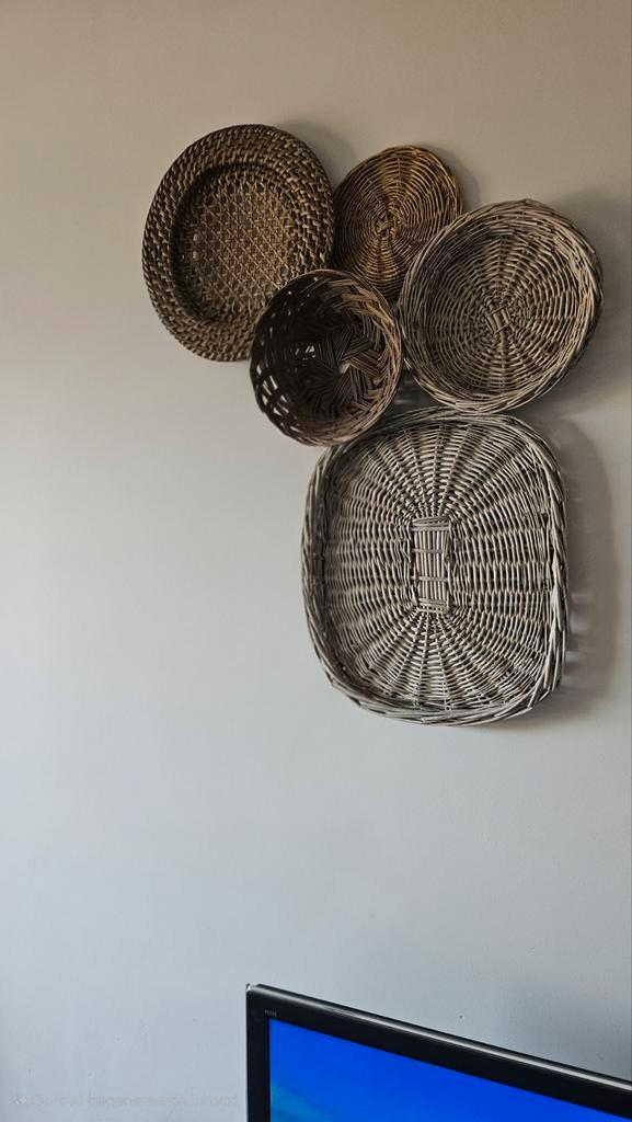 Wanddecoratie: Set van manden, Huis en Inrichting, Woonaccessoires | Wanddecoraties, Ophalen of Verzenden