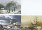 (1)Winterlandschappenca 1838 etc, Verzenden, Ongelopen, Seizoenen