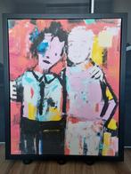 Schilderij 2 Amigo's, Antiek en Kunst, Ophalen