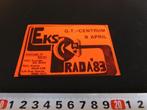 sticker eksprada 1983 PCGJ CJV groningen drenthe, Verzamelen, Ophalen, Zo goed als nieuw, Bedrijf of Vereniging