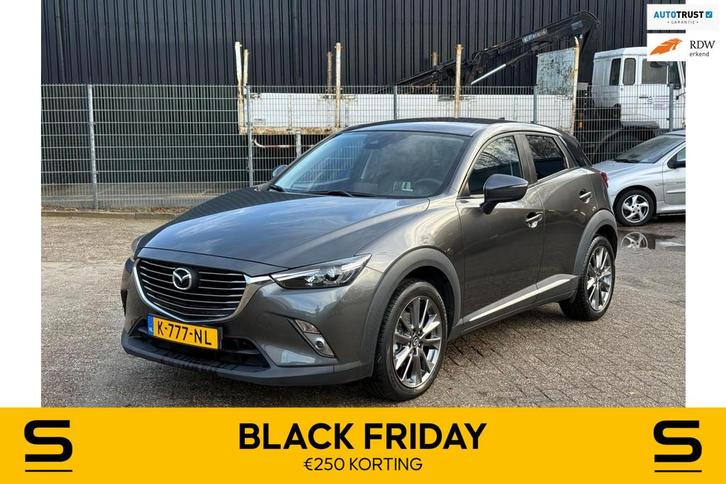 Mazda CX-3 2.0 SkyActiv-G 120 GT-M|HUD|Cam|Leder|Garantie, Auto's, Mazda, Bedrijf, Te koop, CX-3, ABS, Achteruitrijcamera, Adaptive Cruise Control