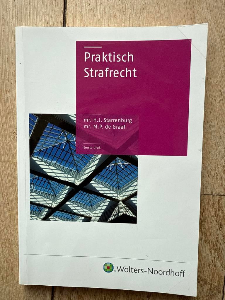 Praktisch Strafrecht - H.J. Starrenburg, Ophalen of Verzenden, Alpha, Zo goed als nieuw, HBO