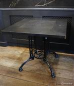 Online Veiling: Horeca tafel met gietijzeren onderstel, Gebruikt