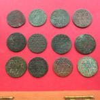 Lot van 12 Duiten Zeeland Zeelandia Bodemvondst munten, Ophalen of Verzenden, Vóór koninkrijk, Overige waardes, Setje