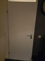 Witte opdek binnendeur linksdraaiend met beslag, Doe-het-zelf en Verbouw, Ophalen, Binnendeur, 200 tot 215 cm