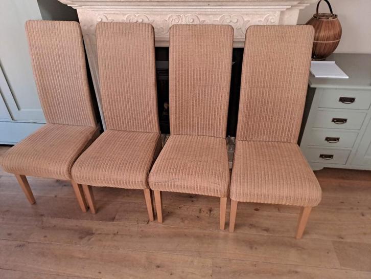 4 Lloyed Loom Eetkamerstoelen - Riet/Rotan, Huis en Inrichting, Stoelen, Ophalen