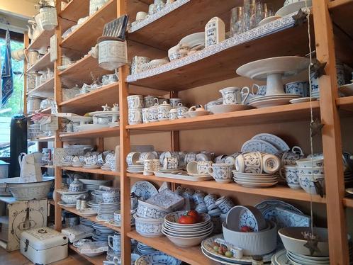 Diverse  modellen  ovenschalen blauw saks jager, Antiek en Kunst, Antiek | Servies compleet, Ophalen