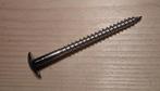 Lange RVS trespa schroef 4,8x60mm  (antraciet-RAL7016)  30x, 50 tot 100 mm, Schroeven, Nieuw, Ophalen of Verzenden