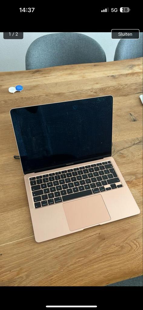 MacBook Air Rose Goud met Hoesje en Oplader, Computers en Software, Apple Macbooks, Zo goed als nieuw, MacBook Air, 13 inch, Onbekend
