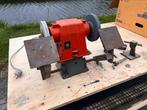 Slijpmachine incl. doos vol slijpstenen, Ophalen, Zo goed als nieuw, Minder dan 700 watt, Werkbankslijpmachine