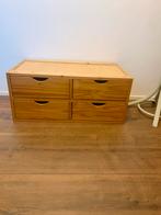 Grenen Ladekastje met 4 Lades, Ophalen, Minder dan 50 cm, Gebruikt, 3 of 4 laden