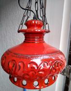 Vintage Rode Aardewerk Hanglamp Germany/Italy, Ophalen of Verzenden, Minder dan 50 cm