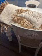 Linnen Plaid & Kussens - Boho Stijl, Ophalen of Verzenden, Nieuw, Beige, Vierkant