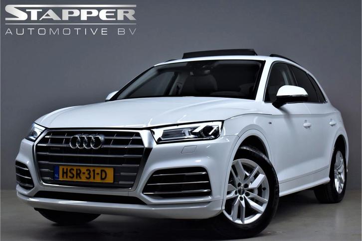 Audi Q5 50 TFSI e 299pk Quattro S-Line 1e. Eig Dealer OH Pan, Auto's, Audi, Bedrijf, Te koop, Q5, 4x4, ABS, Achteruitrijcamera