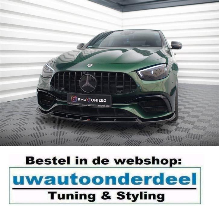 Maxton Design Spoiler Splitter Lip MB E63 AMG Facelift W213, Auto diversen, Tuning en Styling, Ophalen of Verzenden