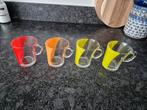 Senseo kopjes rood/oranje/geel 4 stuks nieuw, Huis en Inrichting, Keuken | Servies, Nieuw, Ophalen of Verzenden, Glas, Overige stijlen