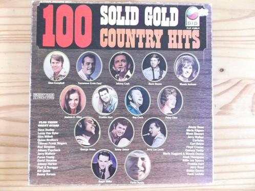LP - Box 100 Solid Gold Country Hits, Cd's en Dvd's, Vinyl | Country en Western, Zo goed als nieuw, 12 inch, Ophalen of Verzenden