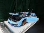 Ferrari 488 Pista Azzuro blu “open” DM 1:18 NIEUW ! C4F, Overige merken, ., Ophalen of Verzenden, .