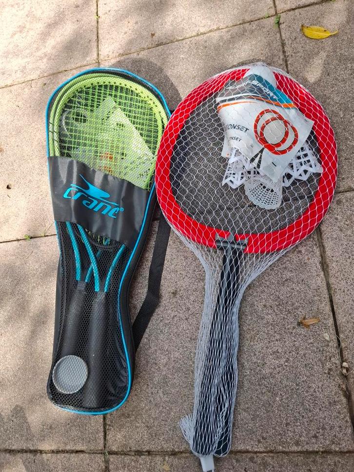 Badminton set - Crane, Sport en Fitness, Badminton, Zo goed als nieuw, Racket(s), Ophalen