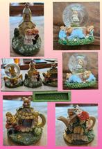 4x Regency beeldjes jaren '90 beer, konijn, leuke vintage!, Ophalen of Verzenden, Zo goed als nieuw, Fantasy