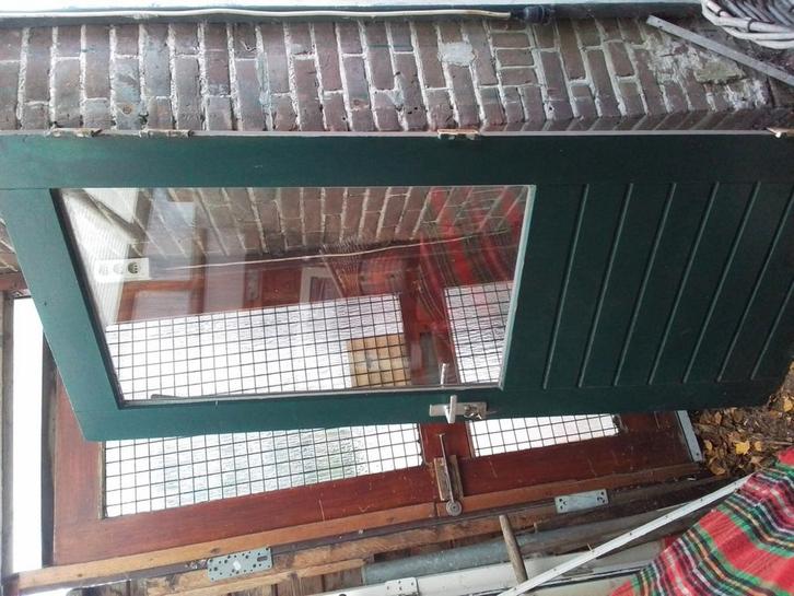 Hardhouten buitendeur 201.0 X 82.5 cm X 4 cm dikte, Doe-het-zelf en Verbouw, Hout en Planken, Gebruikt, Overige typen, Overige houtsoorten
