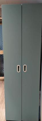 Kledingkast wit/blauw Ikea, Huis en Inrichting, Kasten | Roldeurkasten en Archiefkasten, Ophalen, 50 tot 100 cm, Zo goed als nieuw