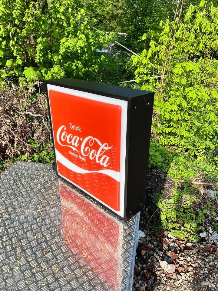 coca cola lichtbak zo goed als nieuw, Verzamelen, Ophalen, Zo goed als nieuw, Lichtbak of (neon) lamp