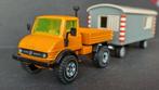 Mercedes Benz U 406 Bouwkeet 1:55 Siku 2519 Pol, Verzenden, Zo goed als nieuw, Bus of Vrachtwagen, SIKU