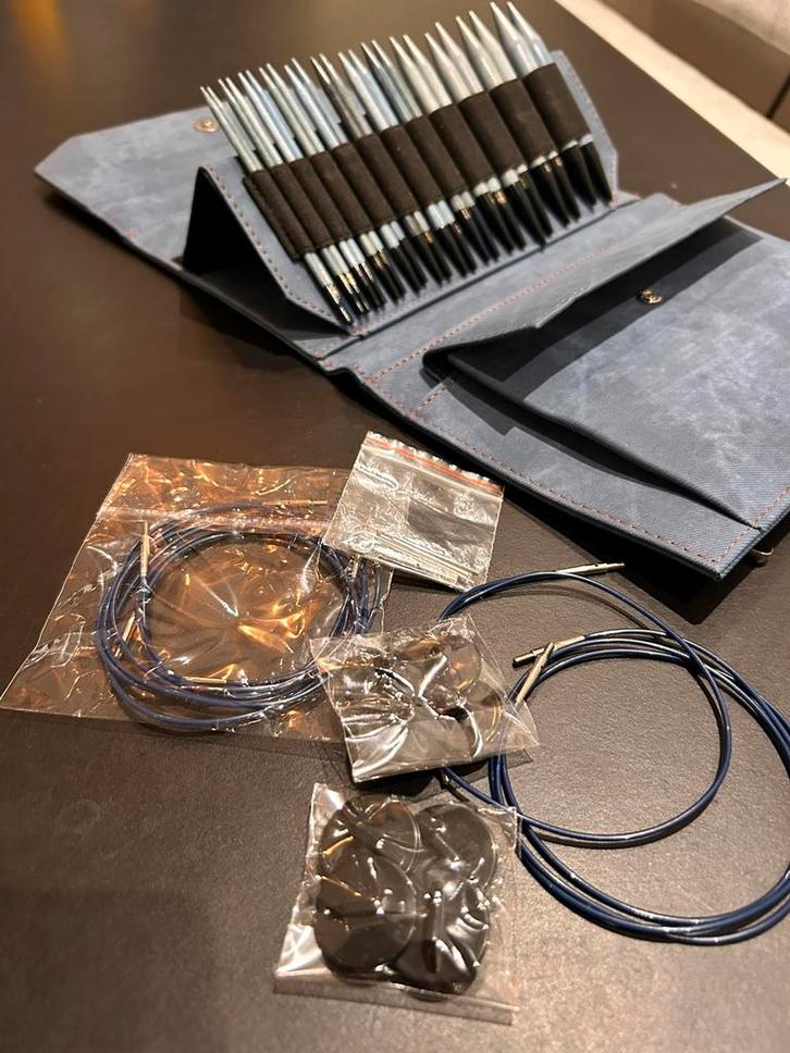 Lykke Indigo Verwisselbare Breinaalden Set, Hobby en Vrije tijd, Breien en Haken, Zo goed als nieuw, Breien, Naald, Ophalen of Verzenden