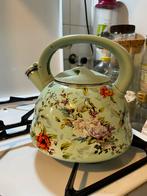 Fluitketel met bloemenmotief, Ophalen of Verzenden, Gebruikt