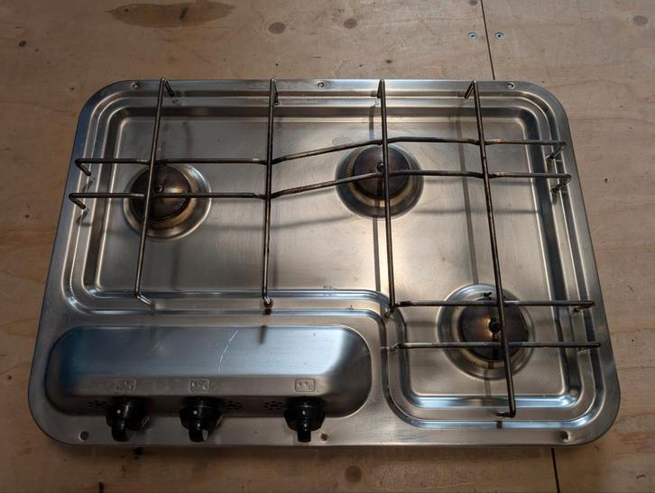 Inbouw Gasfornuis 3-pits voor Caravan, Camper of Boot, Caravans en Kamperen, Kampeeraccessoires, Gebruikt, Ophalen of Verzenden