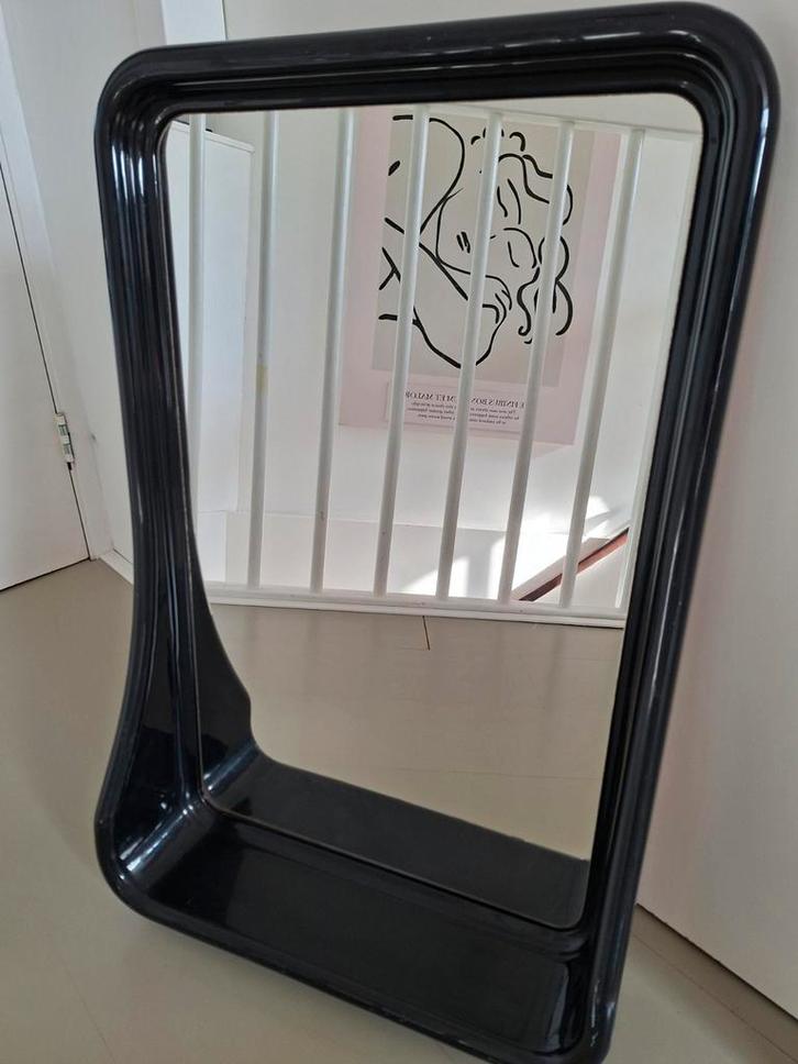 Vintage retro spiegel design salc collezione cantu Italy, Antiek en Kunst, Antiek | Spiegels, Minder dan 50 cm, Rechthoekig, Ophalen of Verzenden