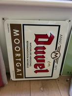 Emaille bord duvel, Verzenden, Zo goed als nieuw, Reclamebord