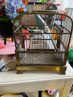 antiek koperen vogelkooitje, Ophalen of Verzenden