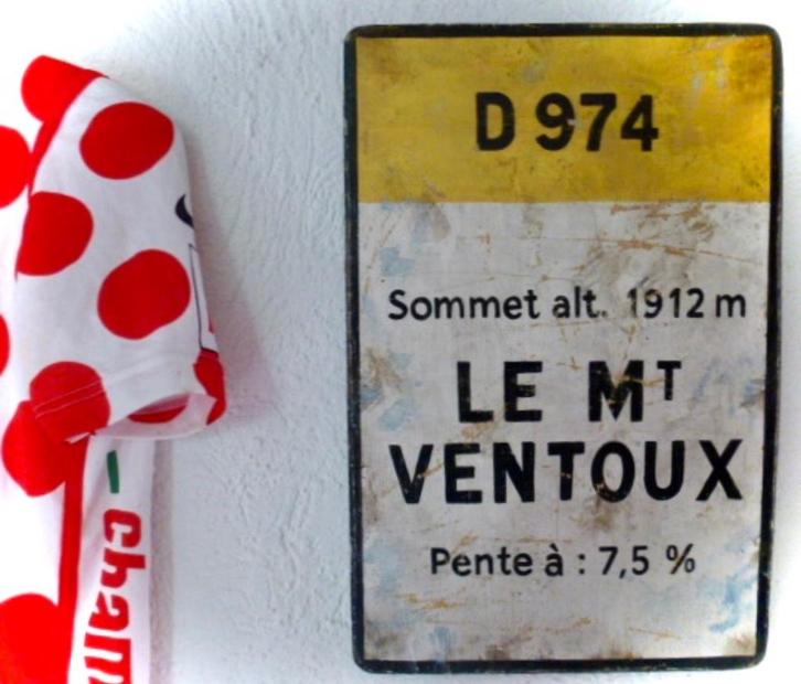 Frans verkeersbord/Tour de France/cadeau/fietsen/Ventoux, Huis en Inrichting, Woonaccessoires | Wanddecoraties, Zo goed als nieuw