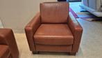 Cognac bruine leren Montel design fauteuil in perfecte staat, Cognac leer, Montel, modern design, Ophalen of Verzenden, Zo goed als nieuw