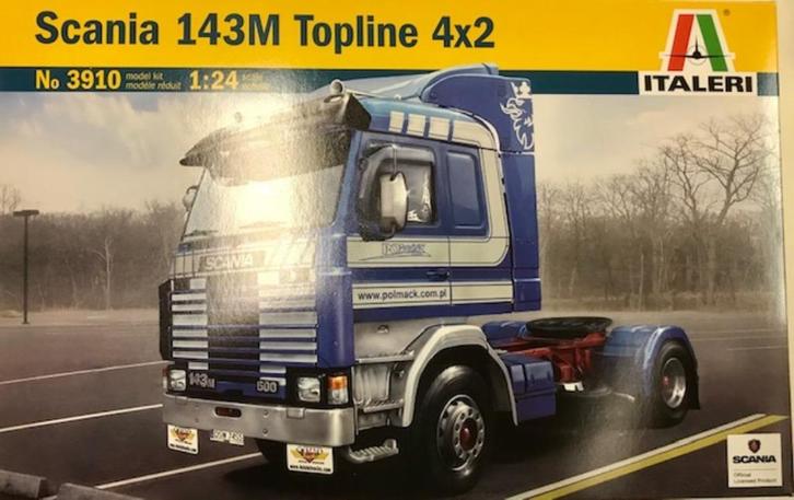 Coelianmodels, Italeri 3910, Scania 143M 4x2, 1/24, € 62,99, Hobby en Vrije tijd, Modelbouw | Auto's en Voertuigen, Nieuw, Truck
