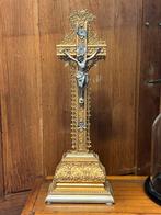 Oud kruis, Jezus, relikwie 46,5 cm, Antiek en Kunst, Ophalen of Verzenden