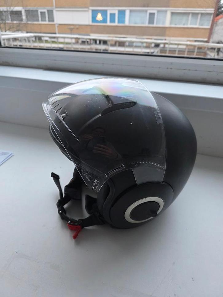 helm scooter, Fietsen en Brommers, Brommerhelmen, Gebruikt, Large, Ophalen of Verzenden