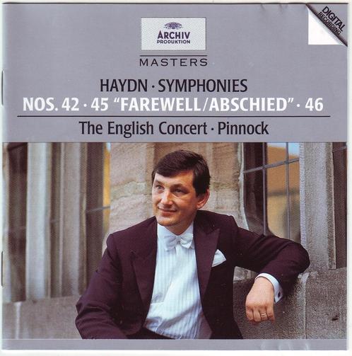 Haydn: Symfoniën 42, 45 en 46 Pinnock, Cd's en Dvd's, Cd's | Klassiek, Zo goed als nieuw, Orkest of Ballet, Classicisme, Ophalen of Verzenden