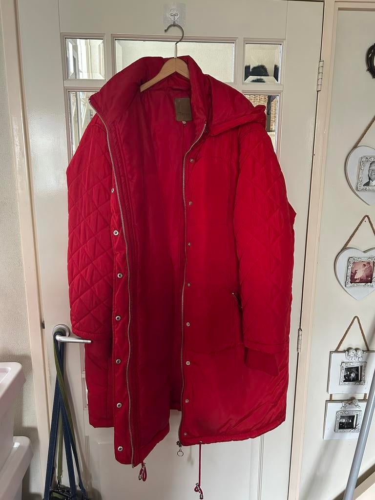 Rode Great Looks jas - maat 54, Kleding | Dames, Grote Maten, Ophalen of Verzenden, Zo goed als nieuw, Rood, Jas of Mantel
