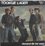Vinyl Single Toontje Lager, Ophalen of Verzenden, Overige formaten, Levenslied of Smartlap