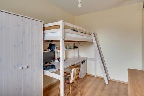 Hoogslaper met bureau (+ kledingkast), Huis en Inrichting, Slaapkamer | Stapelbedden en Hoogslapers, Gebruikt, Hoogslaper, 90 cm