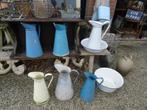 allerlei Franse emaille lampetkannen waterkannen kannen, Antiek en Kunst, Ophalen