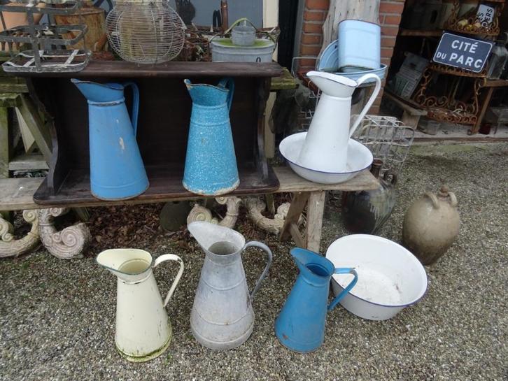 allerlei Franse emaille lampetkannen waterkannen kannen, Antiek en Kunst, Antiek | Emaille, Ophalen