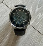 Armani AR2473 blauw horloge, Overige merken, Staal, Ophalen of Verzenden, Zo goed als nieuw