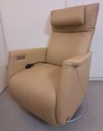 Prominent  Toscana Sta-op Elektrisch relaxfauteuil Echt Leer, Ophalen, Minder dan 75 cm, Leer, Zo goed als nieuw