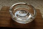 Asbak puntgaaf glas/kristal 16cm, Ophalen of Verzenden