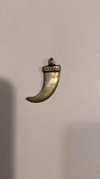 Haaientand zilver oud 5 cm lang, Ophalen of Verzenden, Zilver